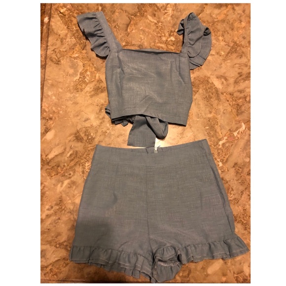 blue short set - Picture 1 of 1